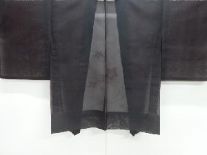 紗 流水に花模様織出し絵羽織